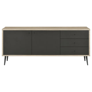 Maeve 2-door Engineered Wood Cabinet Antique Pine and Grey