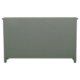 Madeline 3-drawer Scrollwork Accent Cabinet Antique Green