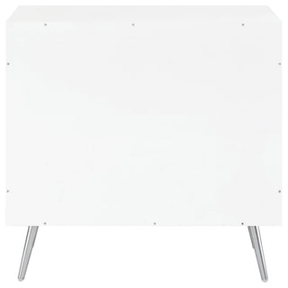 Nieta 2-door Engineered Wood Accent Cabinet White High Gloss