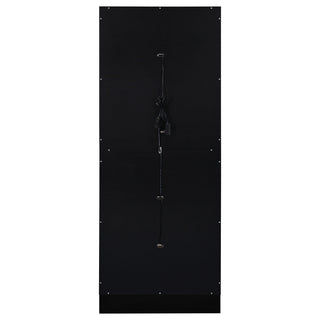 Cabra 4-door LED Curio Display Cabinet Black High Gloss