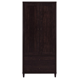 Wadeline 2-door Tall Accent Storage Cabinet Rustic Tobacco