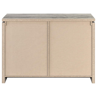 Enoch 2-door Engineered Wood Accent Cabinet Grey Driftwood