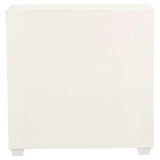 Belinda 2-door Storage Accent Cabinet White and Gold