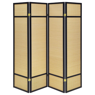 Pearce 4-panel Bamboo Room Divider Folding Screen Natural