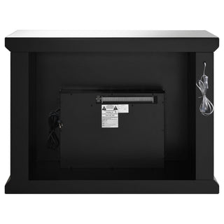 Gilmore Mirrored Freestanding Electric Fireplace Silver