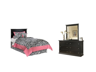 Maribel Twin Panel Headboard, Dresser and Mirror