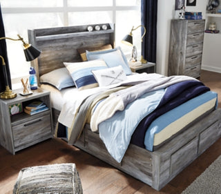 Baystorm Full Panel Bed with 4 Storage Drawers