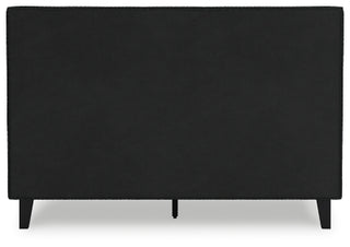 Cadmori Queen Upholstered Bed with Roll Slats