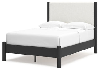 Cadmori Full Upholstered Panel Bed