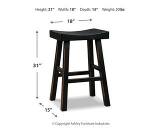 Glosco Pub Height Bar Stool (Set of 2)