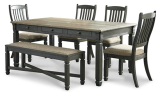 Tyler Creek Dining Table, 4 Chairs and Bench