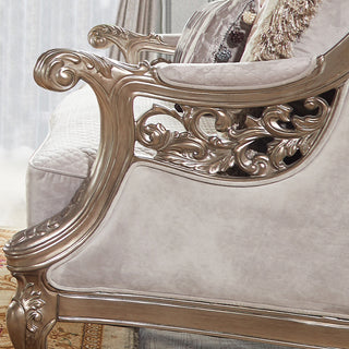 Aconitum 4-door Mirrored Storage Accent Cabinet Silver