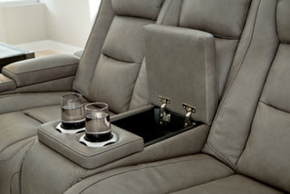 The Man-Den Power Reclining Sofa and Loveseat