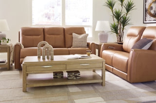 Tryanny Power Reclining Sofa and Loveseat