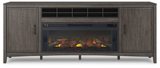 Montillan 84" TV Stand with Electric Fireplace