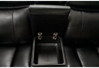 UM02 BLACK SECTIONAL PLAF CRLS WITH LED