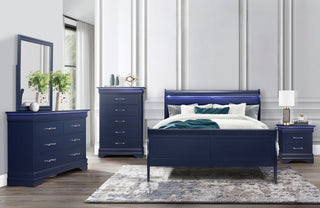 CHARLIE BLUE QUEEN BED IN A BOX