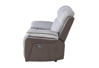 U5050 LIGHT GREY/DARK GREY 30 RECLINING LOVESEAT