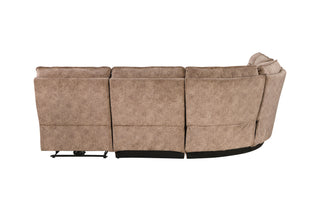 BUILD IT YOUR WAY U6066 DOMINO SMOKE POWER ARMLESS RECLINER