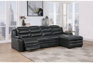 U8518 BLANCHE CHARCOAL CHAISE (CARTON 1)