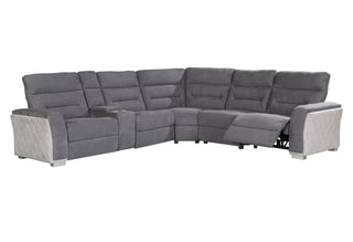 U2682 MIST/ASH RIGHT ARM FACING POWER RECLINER WITH USB
