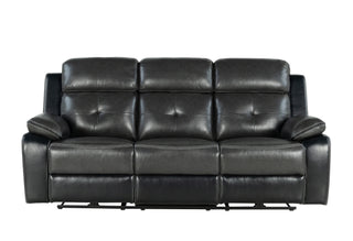 U5050 BLANCHE CHARCOAL/BLACK-POWER RECLINING SOFA/'POWER RECLINING LOVESEAT