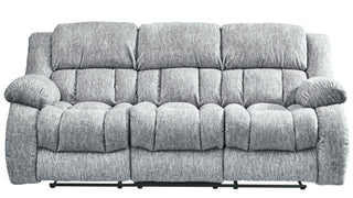 U250 GREY RECLINING SOFA/CONSOLE RECLINING LOVESEAT