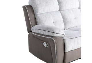 U5050 LIGHT GREY/DARK GREY 30 RECLINING SOFA/RECLINING LOVESEAT/GLIDER RECLINER