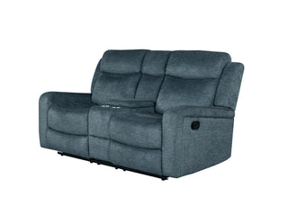 U6024 DARK GREY 9 CONSOLE RECLINING LOVESEAT