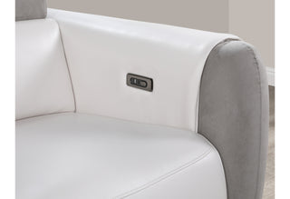 U8520 BLANCHE WHITE/GREY F06 POWER RECLINER