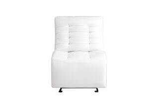 BUILD IT YOUR WAY U6066 BLANCHE WHITE ARMLESS GLIDER CHAIR