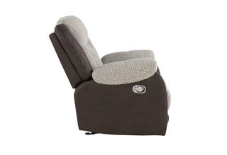 U4377 GREY/BROWN GLIDER RECLINER