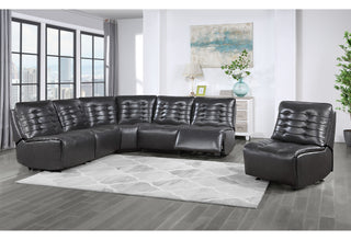 BUILD IT YOUR WAY U6066 BLANCHE CHARCOAL POWER ARMLESS RECLINER